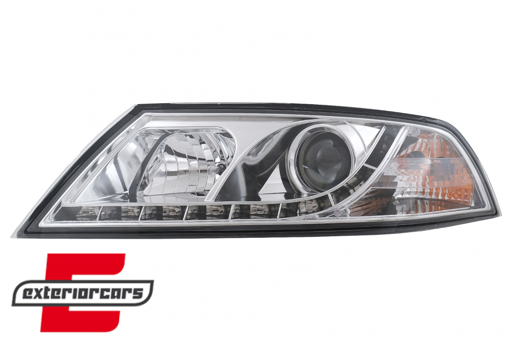 Prednja svjetla LED DayLight (chrome) / Škoda Octavia II (2004-2008) - Slika 2