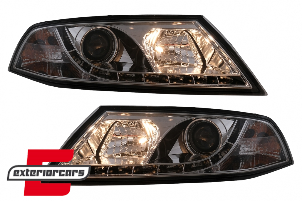 Prednja svjetla LED DayLight (chrome) / Škoda Octavia II (2004-2008) - Slika 14