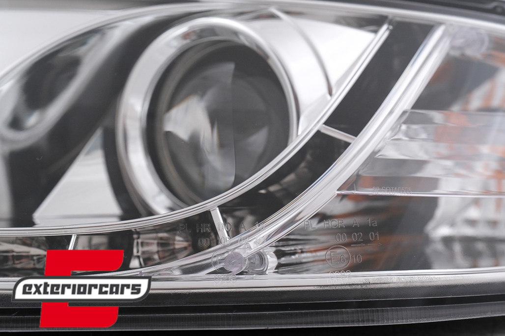 Prednja svjetla LED DayLight (chrome) / Škoda Octavia II (2004-2008) - Slika 6