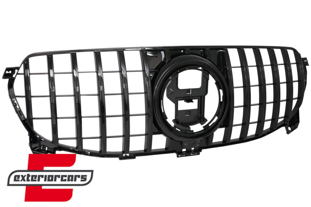 Prednja maska GT-R Panamericana dizajn (piano crna) / Mercedes GLE W167 V167 C167 Standard (2019-2023) - Slika 4