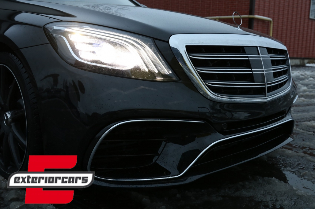 Prednja maska S65 AMG dizajn Night Vision (chrome) / Mercedes S-klasa W222 (2014-08.2020) - Slika 6