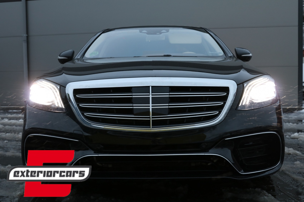 Prednja maska S65 AMG dizajn Night Vision (chrome) / Mercedes S-klasa W222 (2014-08.2020) - Slika 7