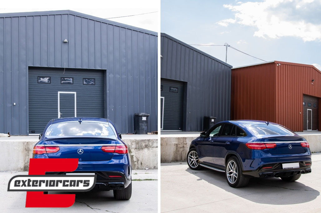 Difuzor zraka & nastavci auspuha GLE63 AMG dizajn Night paket / Mercedes GLE Coupe C292 Sport Line (2015-2019) - Slika 12