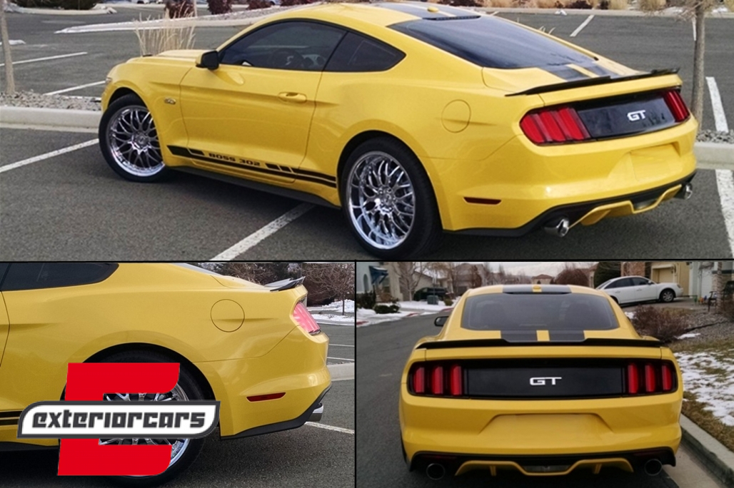 Lip bunkera GT350 dizajn (piano crna) / Ford Mustang Mk6 VI (2015-2022) - Slika 14