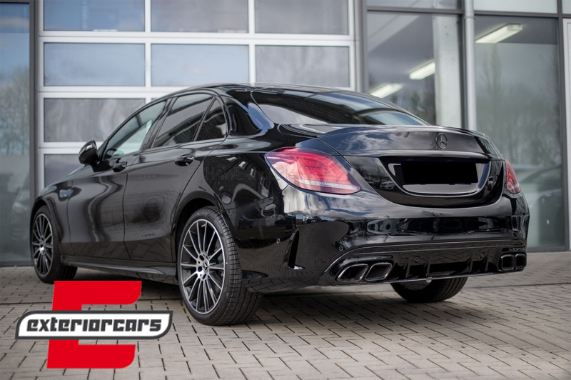 Nastavci auspuha C63 C63S Facelift dizajn (crna) / Mercedes C-klasa W205 S205 C205 A205 C63 C63S Facelift (2019-2023) - Slika 8