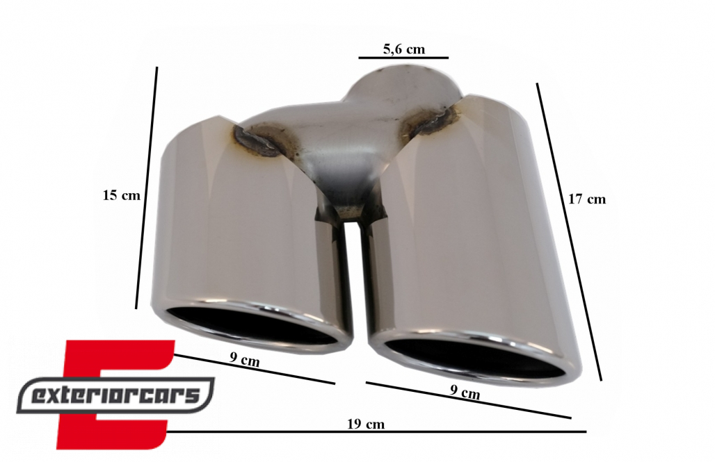Nastavci auspuha SQ5 dizajn (chrome) / Audi Q5 8R (11.2008-2016) - Slika 9