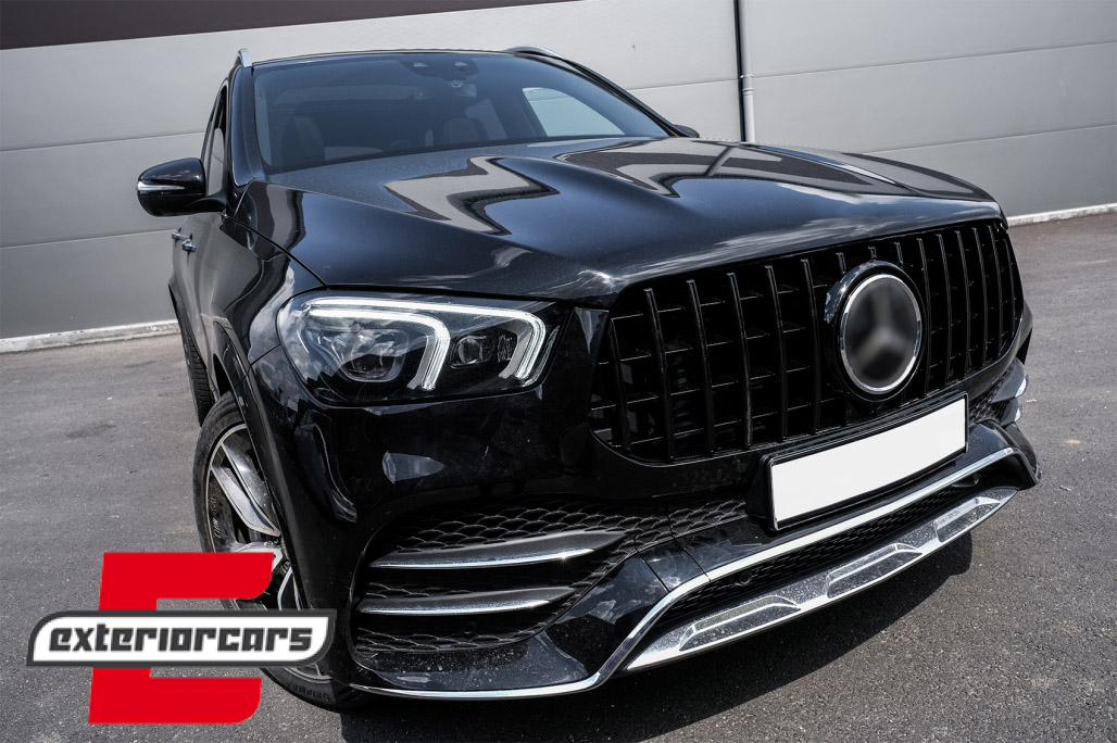 Prednja maska GT-R Panamericana dizajn (piano crna) / Mercedes GLE SUV W167 V167 GLE Coupe C167 Sport paket (2019-2023) - Slika 6
