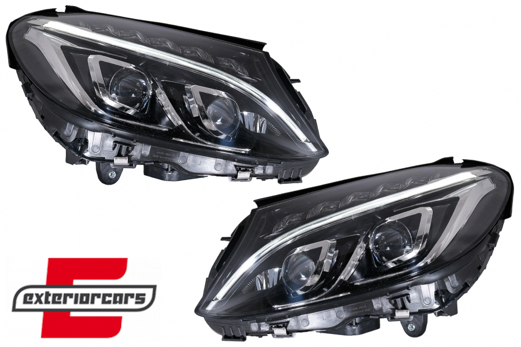 Prednja svjetla Xenon look (crna) / Mercedes C-klasa W205 S205 A205 C205 (2014-2018) - Slika 6