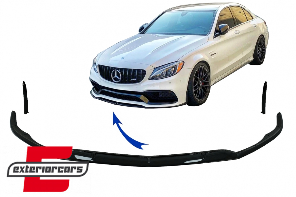 Prednji nastavak branika C63 AMG Edition 1 dizajn (piano crna) / Mercedes C-klasa C63 C63S W205 S205 (2014-2018) Limuzina T-Model