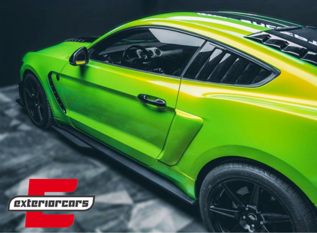Nastavci pragova GT 500 dizajn (crna) / Ford Mustang Mk6 VI (2015-2020) - Slika 12