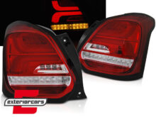 Full LED stražnja svjetla SEQ žmigavci (crvena/kristal) / Suzuki Swift VI (2017-2023)