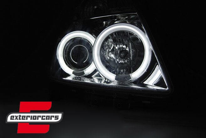 Prednja svjetla CCFL Angel Eyes (chrome) / Suzuki Swift (05.2005-2010) - Slika 3