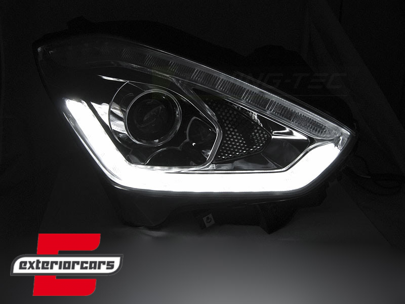 Prednja svjetla LED DRL SEQ žmigavci (chrome) / Suzuki Swift VI (2017-2023) - Slika 3