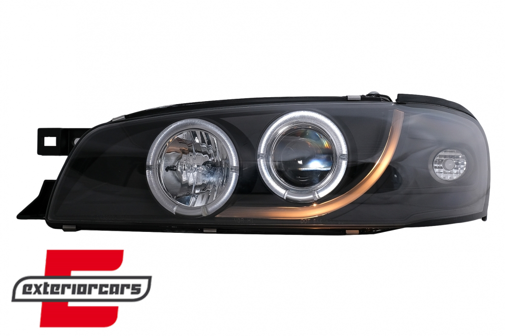Prednja svjetla Angel Eyes (crna) / Subaru Impreza I GM, GC, GF (05.1993-2000) - Slika 3