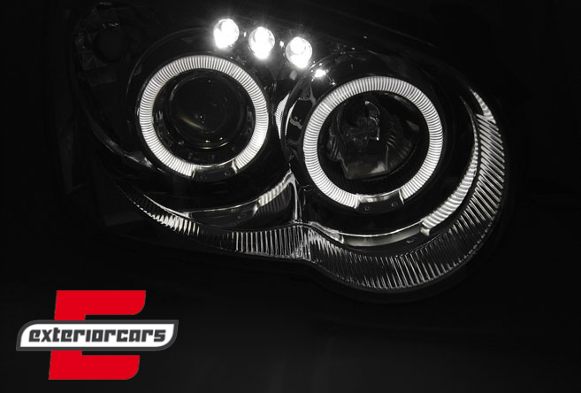 Prednja svjetla Angel Eyes (chrome) / Subaru Impreza II GD (2003-2005) - Slika 2