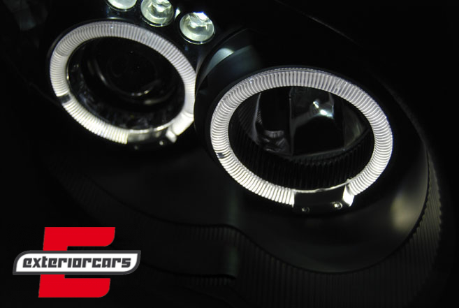 Prednja svjetla Angel Eyes (chrome) / Subaru Impreza II GD (2003-2005) - Slika 3