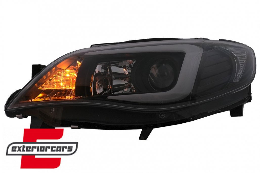 Prednja svjetla LED TubeLight (crna) / Subaru Impreza II GD (2007-2012) - Slika 11