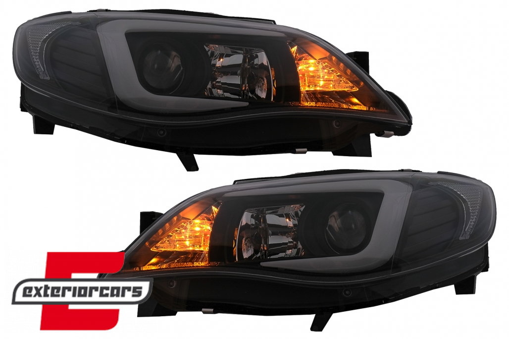 Prednja svjetla LED TubeLight (crna) / Subaru Impreza II GD (2007-2012) - Slika 12