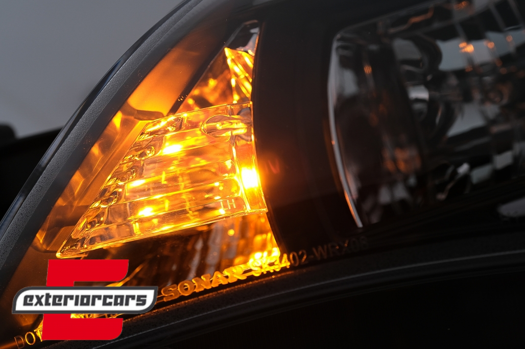 Prednja svjetla LED TubeLight (crna) / Subaru Impreza II GD (2007-2012) - Slika 13