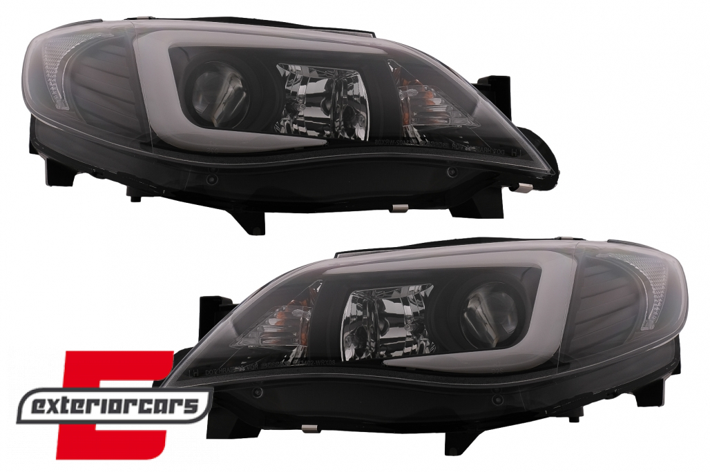 Prednja svjetla LED TubeLight (crna) / Subaru Impreza II GD (2007-2012) - Slika 15