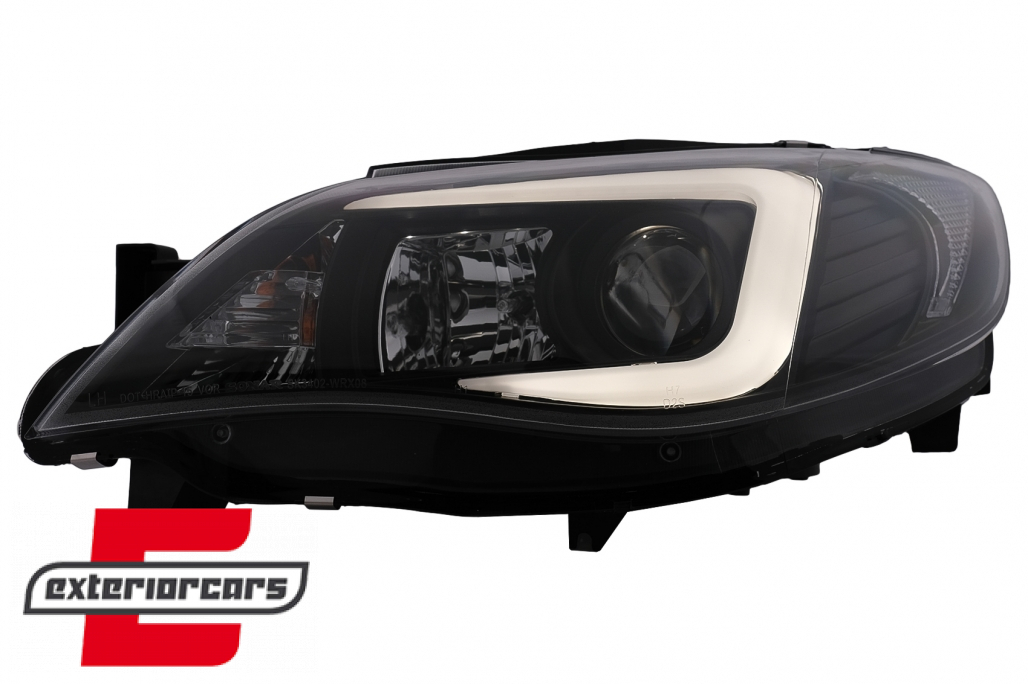 Prednja svjetla LED TubeLight (crna) / Subaru Impreza II GD (2007-2012) - Slika 3