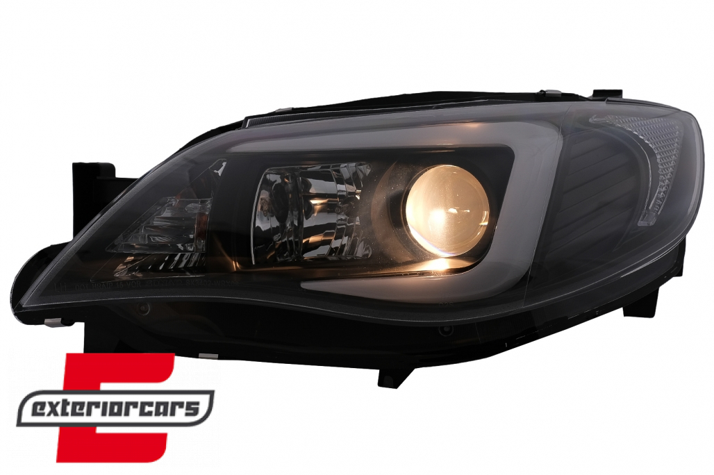 Prednja svjetla LED TubeLight (crna) / Subaru Impreza II GD (2007-2012) - Slika 5