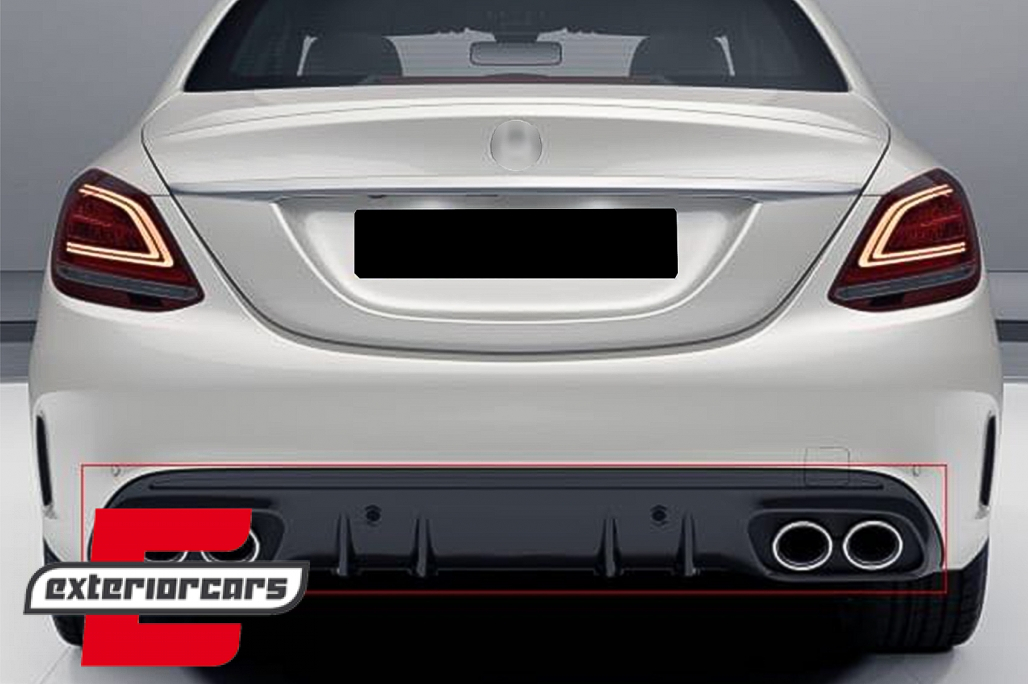 Difuzor zraka & nastavci auspuha C43 AMG dizajn / Mercedes C-klasa W205 S205 Sport Line (2014-2020) - Slika 17
