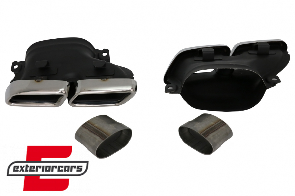 Difuzor zraka & nastavci auspuha GLE63 AMG dizajn (chrome) / Mercedes GLE W166 SUV Sport Line (2015-2018) - Slika 11