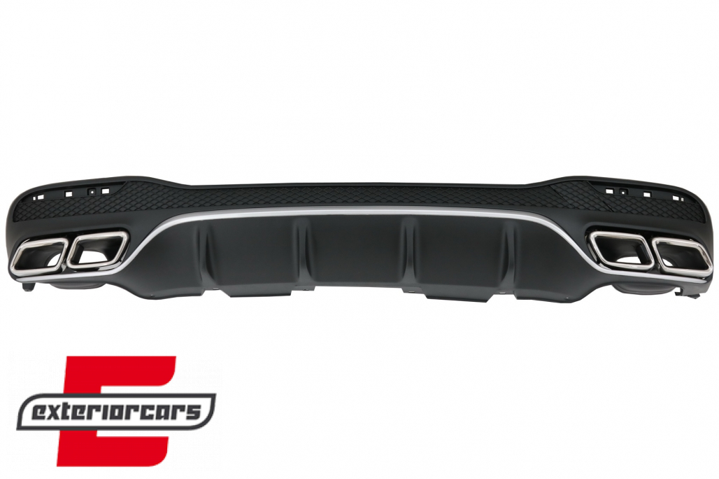 Difuzor zraka & nastavci auspuha GLE63 AMG dizajn (chrome) / Mercedes GLE W166 SUV Sport Line (2015-2018) - Slika 6