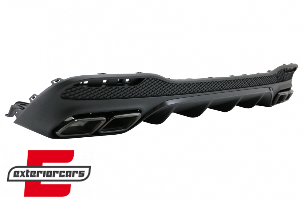 Difuzor zraka & nastavci auspuha GLE63 AMG dizajn (Night paket) / Mercedes GLE W166 SUV Sport Line (2015-2018) - Slika 3