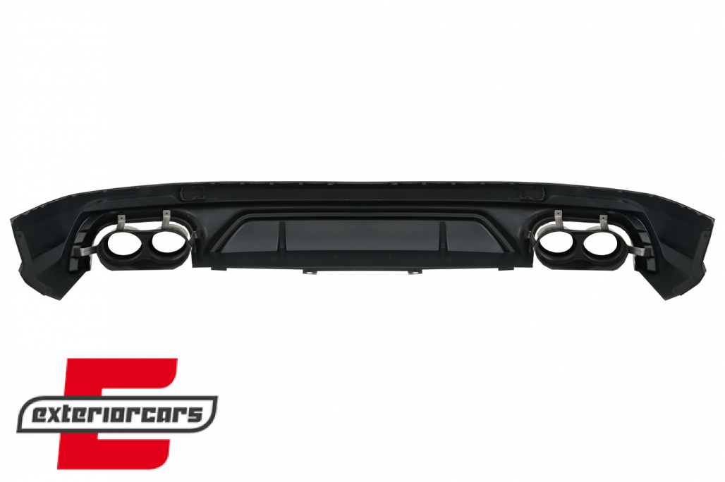 Difuzor zraka & nastavci auspuha SQ5 dizajn (chrome) / Audi Q5 SUV FY S-Line (2018-2020) - Slika 4