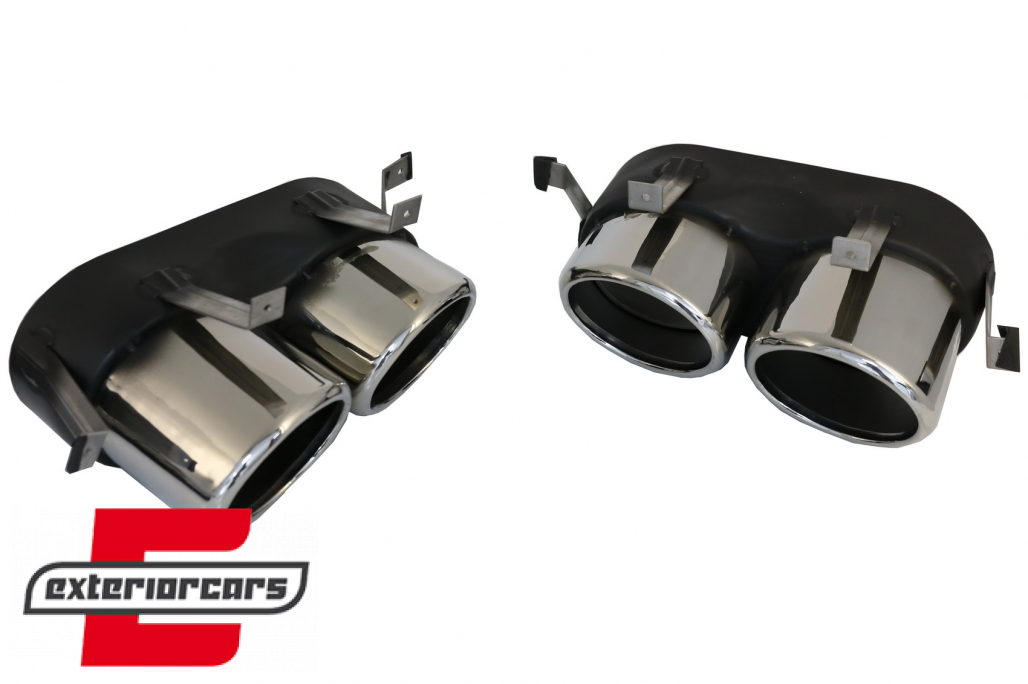 Difuzor zraka & nastavci auspuha SQ5 dizajn (chrome) / Audi Q5 SUV FY S-Line (2018-2020) - Slika 5