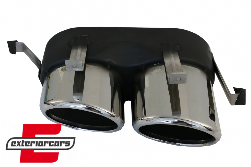 Difuzor zraka & nastavci auspuha SQ5 dizajn (chrome) / Audi Q5 SUV FY S-Line (2018-2020) - Slika 7