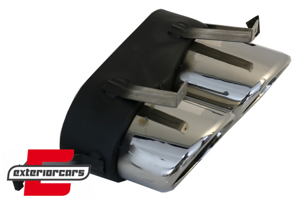 Difuzor zraka & nastavci auspuha SQ5 dizajn (chrome) / Audi Q5 SUV FY S-Line (2018-2020) - Slika 8