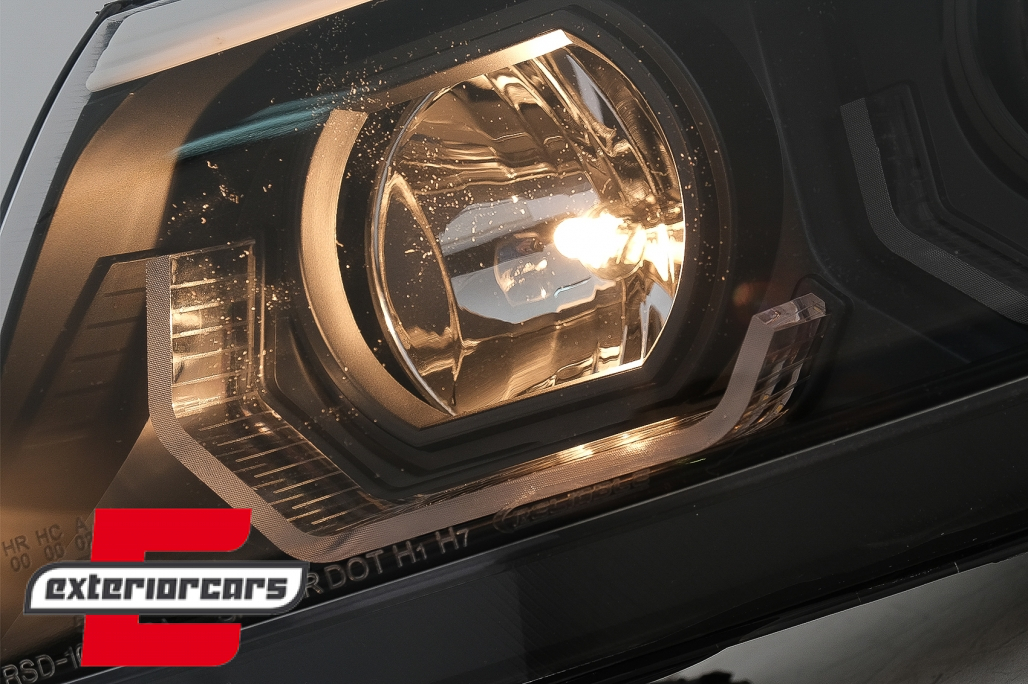 Prednja svjetla 3D LED Angel Eyes LED žmigavci (crna) / BMW serije 3 E90 limuzina E91 karavan (03.2005-08.2008) - Slika 14
