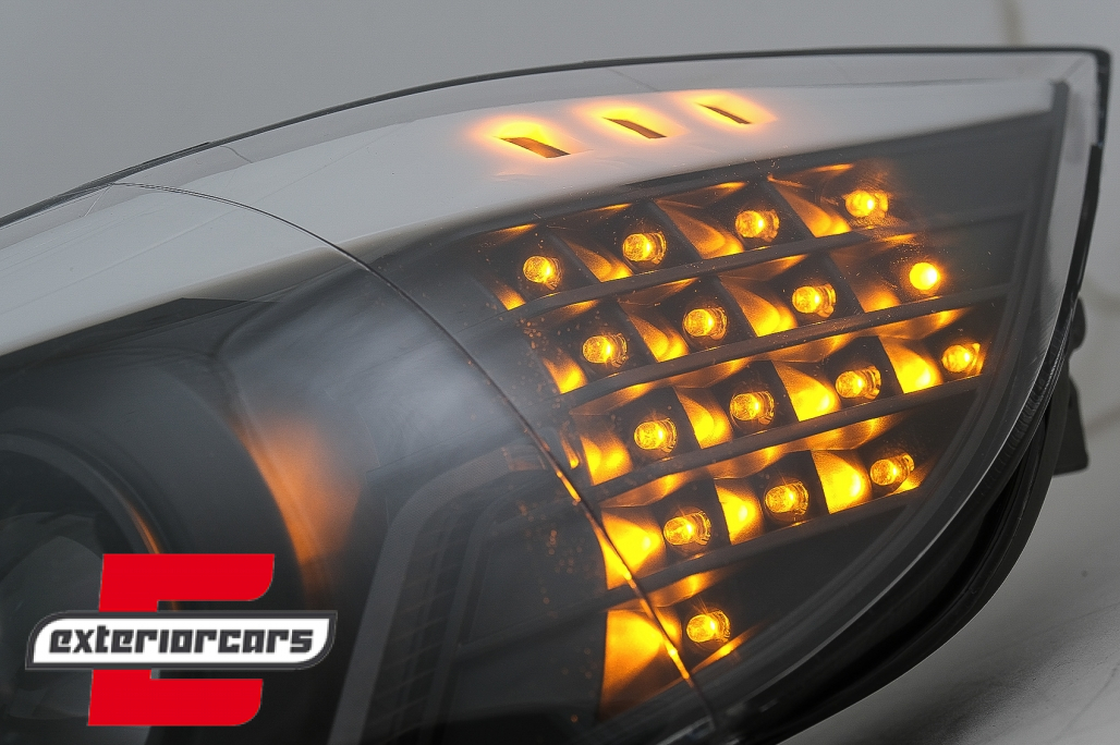 Prednja svjetla 3D LED Angel Eyes LED žmigavci (crna) / BMW serije 3 E90 limuzina E91 karavan (03.2005-08.2008) - Slika 17