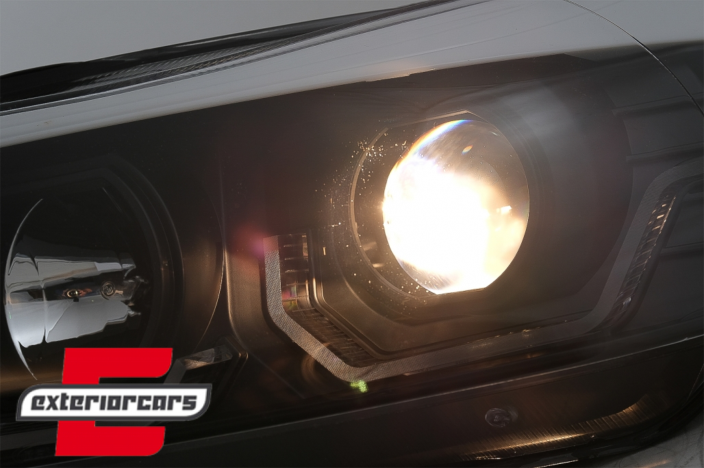 Prednja svjetla 3D LED Angel Eyes LED žmigavci (crna) / BMW serije 3 E90 limuzina E91 karavan (03.2005-08.2008) - Slika 11