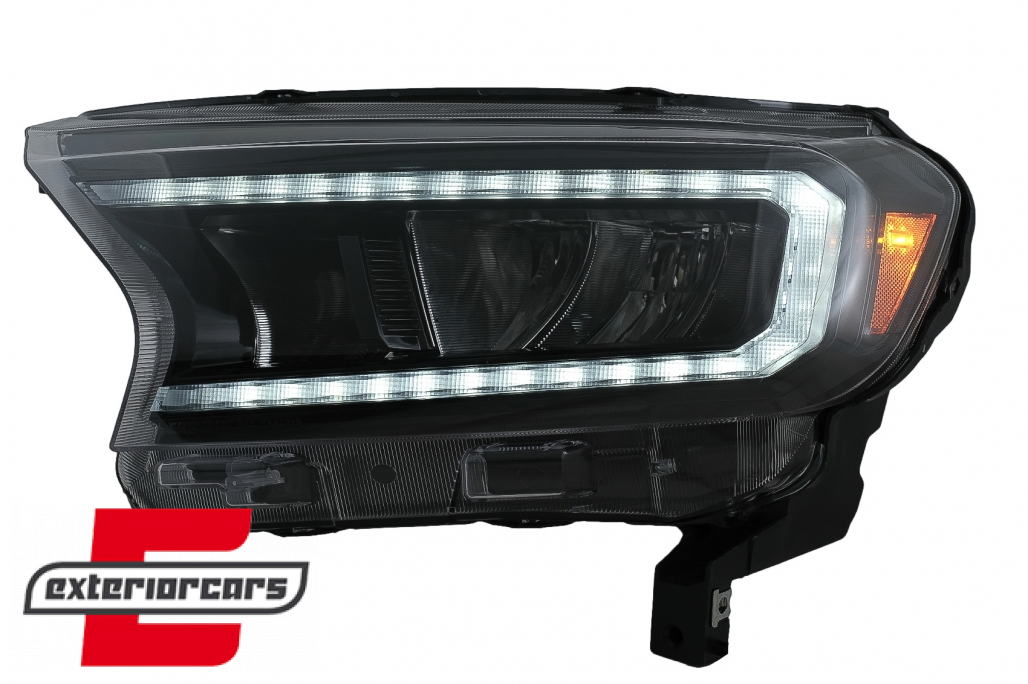 Full LED prednja svjetla LightBar SEQ žmigavci (crna) / Ford Ranger (2015-2022) - Slika 3