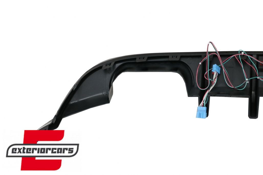 Difuzor zraka R look sa LED crvenim svjetlom (piano crna) / VW Golf 7.5 (2017-2019) - Slika 11