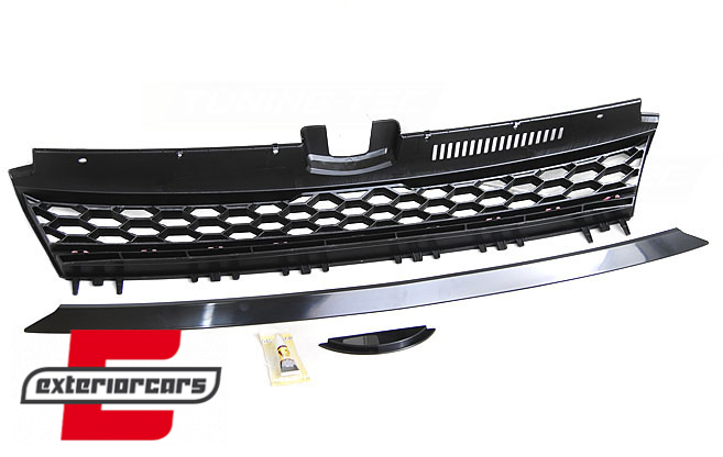 Prednja maska bez znaka (crna/chrome) / VW Golf 7 VII (2012-2017) - Slika 3
