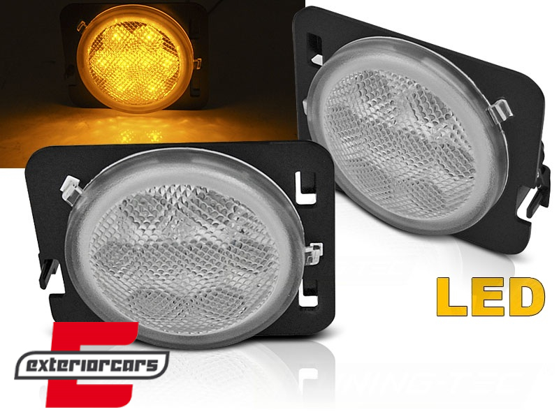 LED bočni žmigavci (chrome) / Jeep Wrangler JK (2007-2017) Rubicon JK (2007-2017)