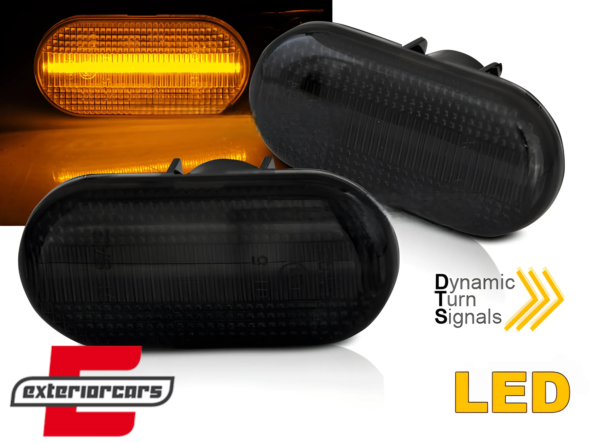 Bočni žmigavci LED SEQ (smoke) / Smart Nissan Opel Dacia Renault