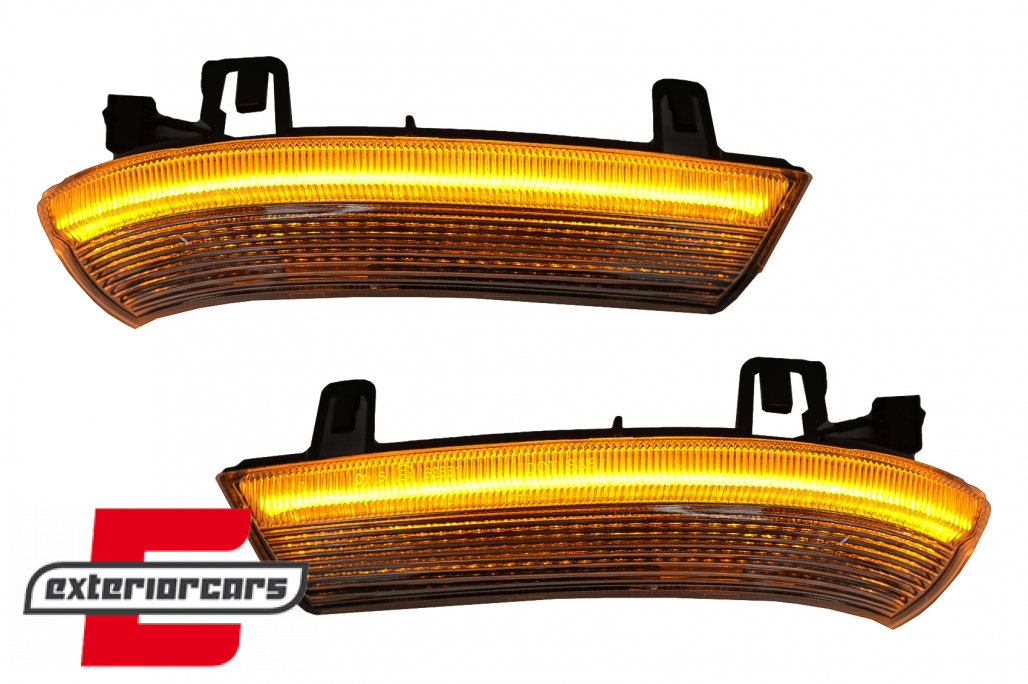 Žmigavci u retrovizoru LED SEQ (bijela) / VW Golf 5 6 Plus Jetta Passat Sharan Škoda Superb (2002-2008) Seat Alhambra (2009-2010) - Slika 2