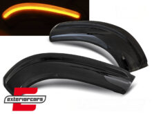 Žmigavci u retrovizoru LED SEQ (smoke) / VW Golf 5 6 Plus Jetta Passat Sharan Škoda Superb (2002-2008) Seat Alhambra (2009-2010)
