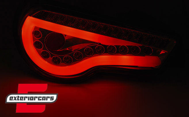 Full LED stražnja svjetla LightBar SEQ žmigavci (crna) / Toyota GT86 (2012-2016) - Slika 2