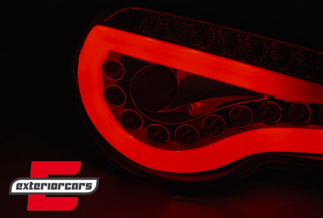 Full LED stražnja svjetla LightBar SEQ žmigavci (crna) / Toyota GT86 (2012-2016) - Slika 3