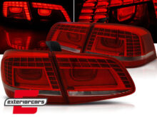 LED stražnja svjetla (crvena/kristal) / VW Volkswagen Passat B7 limuzina (2010-2014)