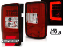 LED LightBar stražnja svjetla (crvena/kristal) / VW Volkswagen Caddy 3 tip 2k (2003-03.2014)