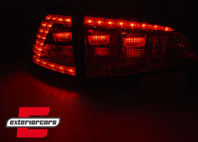 LED stražnja svjetla SEQ žmigavci GTI look (crvena/smoke) / VW Golf 7 VII (2013-2017) - Slika 2