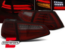 Full LED stražnja svjetla LedBar (crvena/smoke) / VW Golf 7 VII (2013-2017)